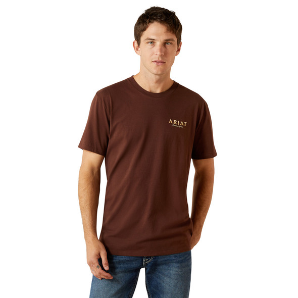 ARIAT HATERS CLUB DEEP MAHOGANY - MENS TEE  - 10062422