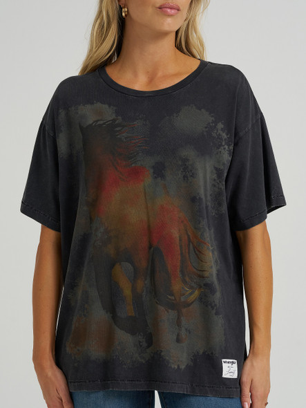 WRANGLER LAINEY WILSON WILD HORSES - LADIES TEE  - 112370411