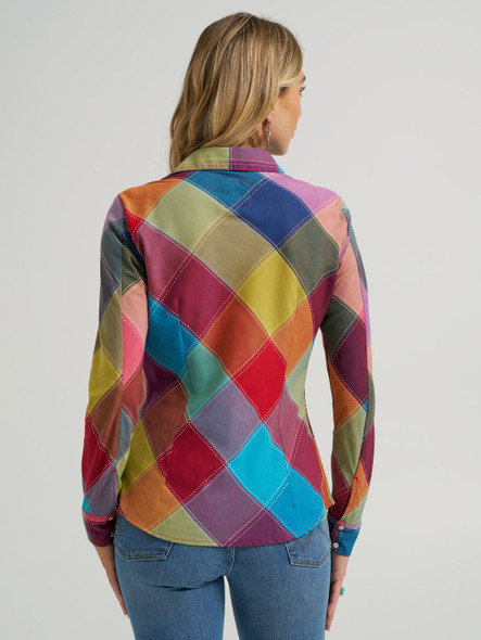 WRANGLER LAINEY WILSON HARLEQUIN MULTI - LADIES SHIRT  - 112371988