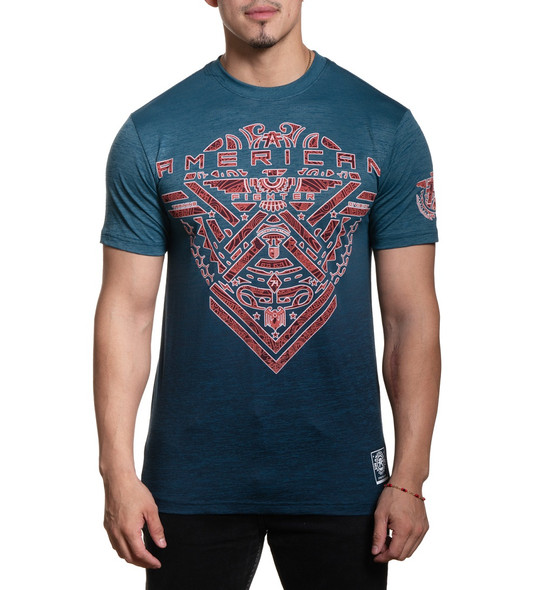AMERICAN FIGHTER MONTEBELLO TAPESTRY BLUE - MENS TEE  - FM15963