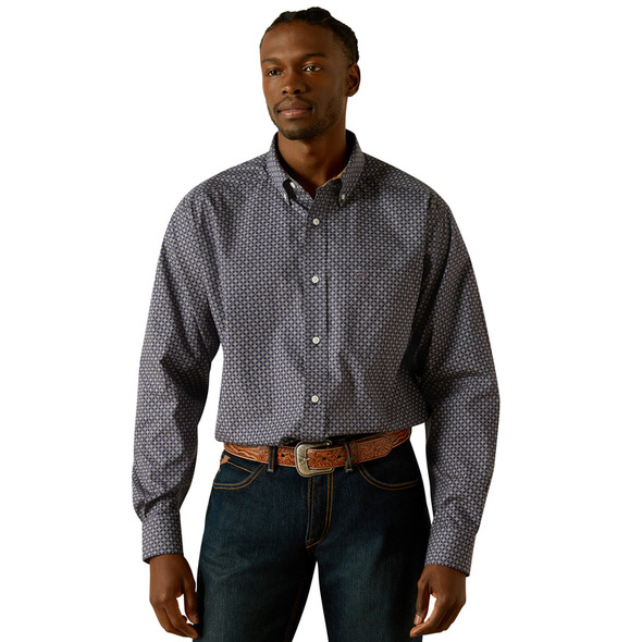 ARIAT WF FREE DALE CLASSIC FIT NAVY - MENS SHIRT  - 10062195