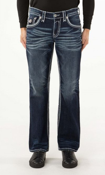 ROCK REVIVAL ALVIN B200 BOOT CUT - MENS JEANS  - RP5519B200