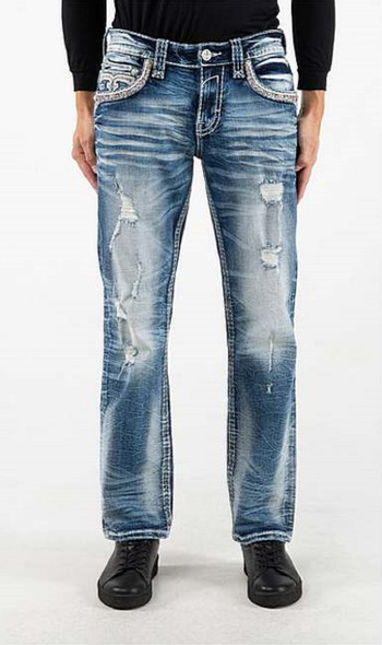ROCK REVIVAL MURRAY J202 STRAIGHT FIT - MENS JEANS  - RP3748J202R