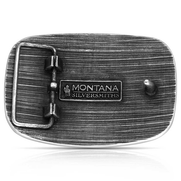 ATTITUDE BY MONTANA SILVERSMITHS FRONTIER SPIRIT BUCKLE - ACC BUCKLE  - A1065S