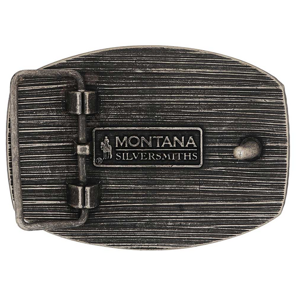ATTITUDE BY MONTANA SILVERSMITHS 2 FAITHFUL FRONTIER - ACC BUCKLE  - A996P