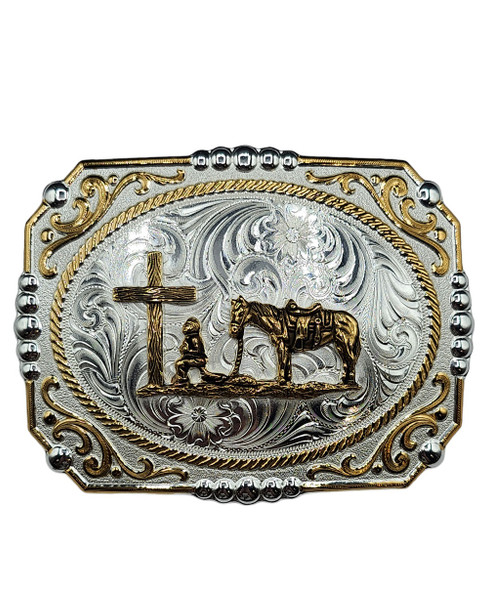 MONTANA SILVERSMITHS CHRISTIAN COWBOY CUSTOM - ACC BUCKLE  - 25815-731