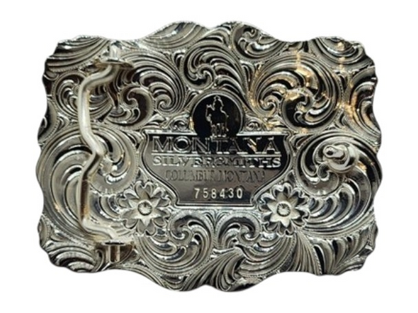 MONTANA SILVERSMITHS TWO TONE MED PRAYING COWBOY - ACC BUCKLE  - 35410YG-917M