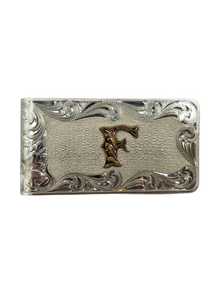 MONTANA SILVERSMITHS MONEY CLIP ENGRAVED LETTER F - ACCESSORIES OTHER  - MCL4-B2F