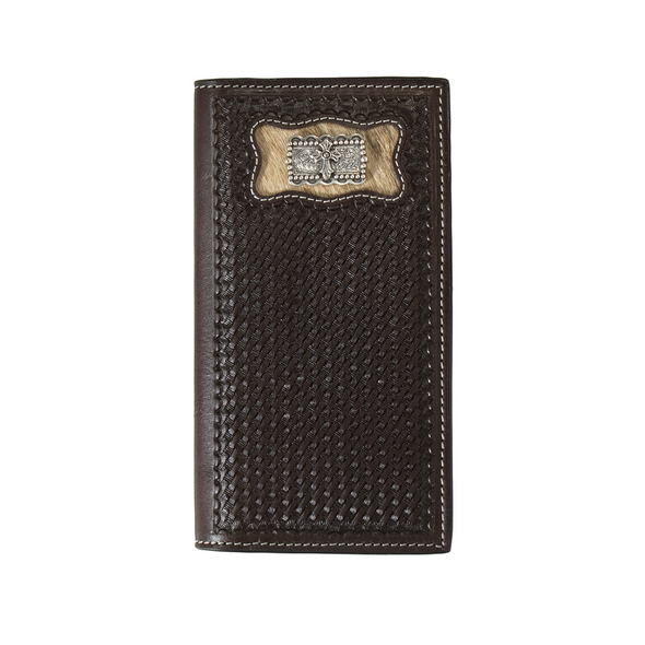 3-D BELT CALF HAIR INLAY CROSS CONCHO - ACCESSORIES WALLET  - D250008402