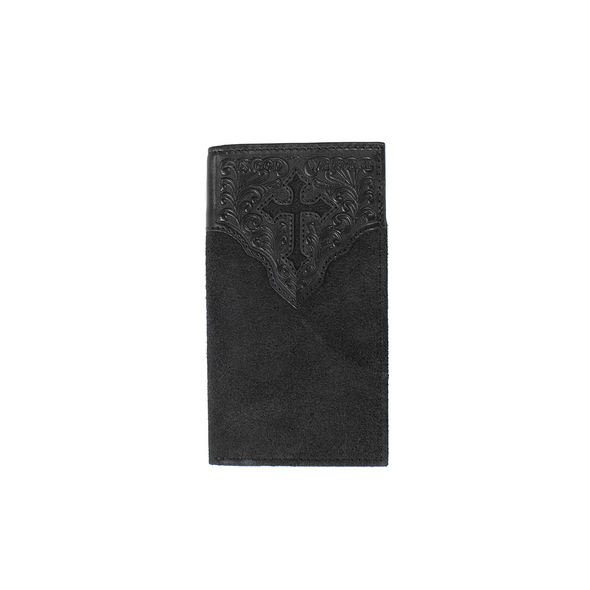 NOCONA ROUGHOUT CROSS BLACK - ACCESSORIES WALLET  - N5413501