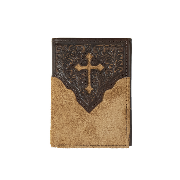 NOCONA TRIFOLD CROSS EMBOSSED TAN - ACCESSORIES WALLET  - N5413608
