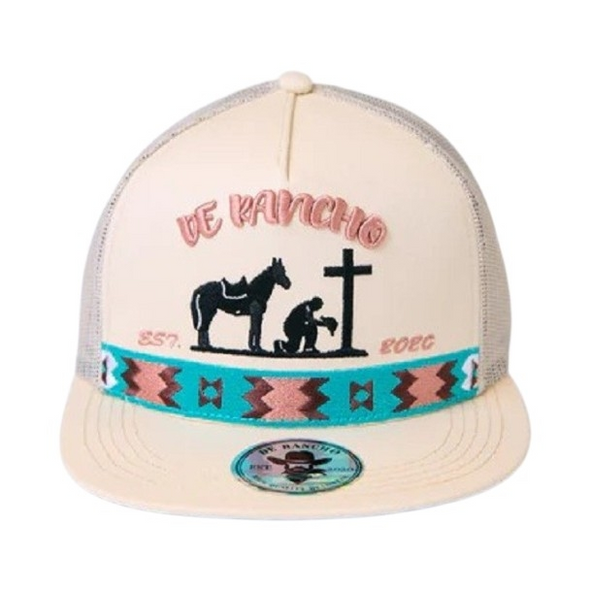 DE RANCHO ORACION CREAM - HATS CAP  - ORACION CREAM