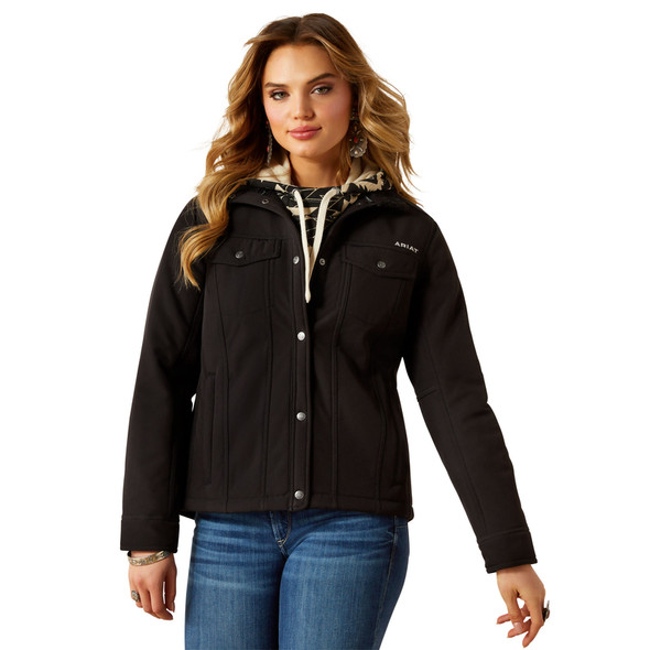 ARIAT BERBER BACK SOFTSHELL BLACK - LADIES JACKET  - 10062258