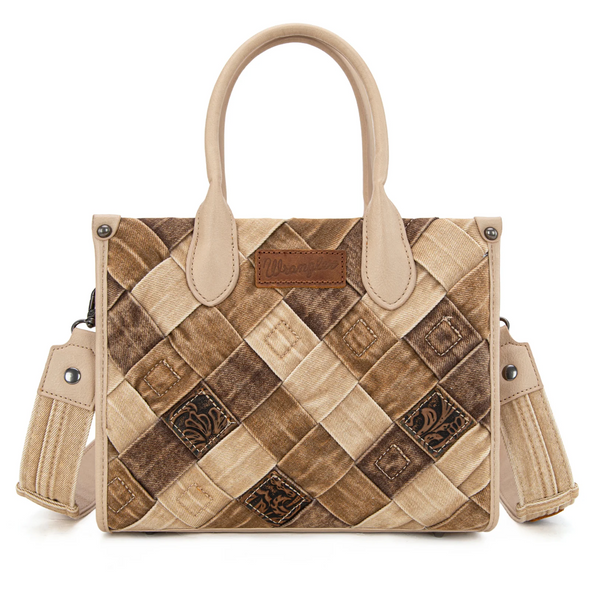 WRANGLER WOVEN TAN CONCEALED TOTE - LADIES PURSES  - WG210-8120STN