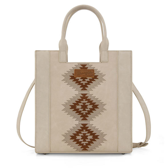 WRANGLER AZTEC EMBROIDERED BEIGE - LADIES PURSES  - WG218-8900BG