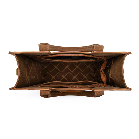 WRANGLER AZTEC EMBROIDERED BROWN - LADIES PURSES  - WG218-8900BR