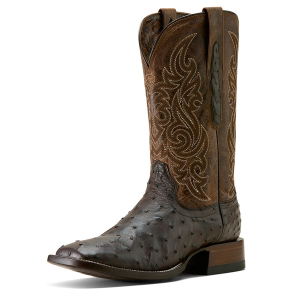 ARIAT CASH CIGAR FULL QUILL OSTRICH - BOOT MENS WESTERN - 10063775