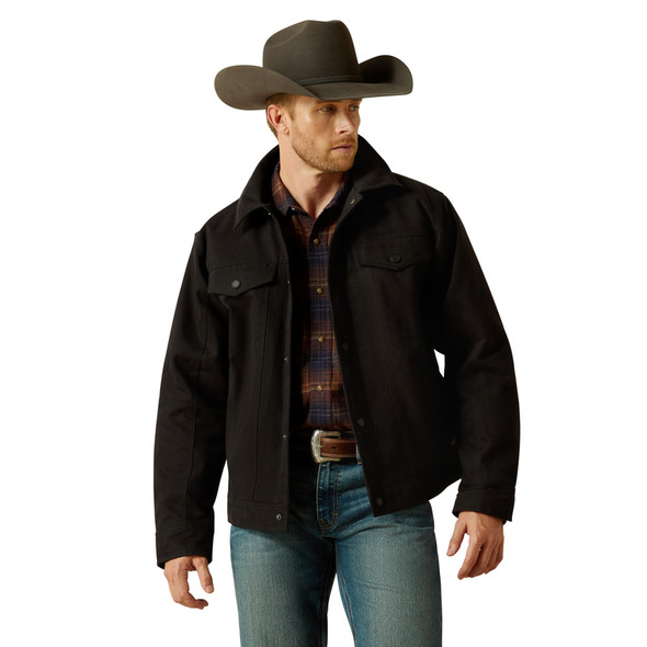 ARIAT CANVAS RANCHER BLACK - MENS JACKET  - 10062438