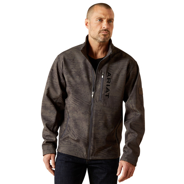 ARIAT LOGO SOFTSHELL PHANTOM FLAG - MENS JACKET  - 10062592