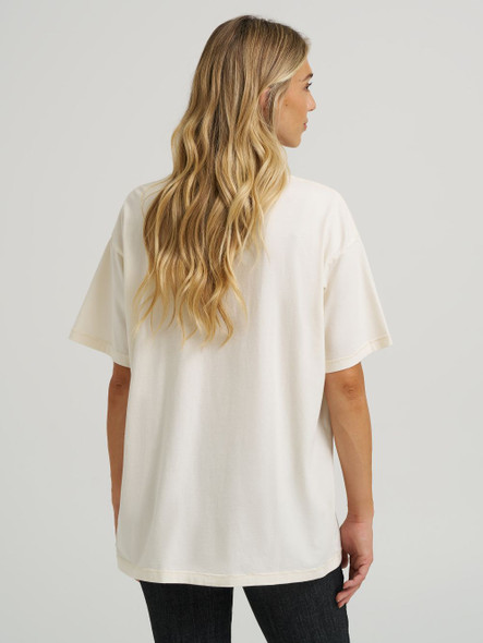 WRANGLER LAINEY WILSON STRUMMIN WHITE - LADIES TEE  - 112370394