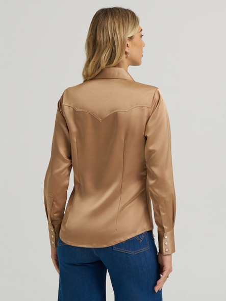 WRANGLER X LAINEY WILSON SATIN GOLD - LADIES SHIRT  - 112374462