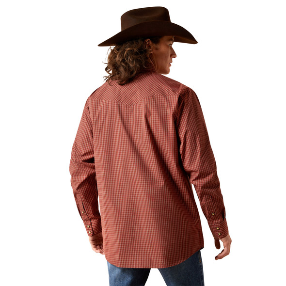 ARIAT PRO FABIAN FITTED RED PLAID - MENS SHIRT  - 10065961