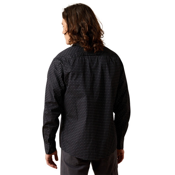 ARIAT MCLAIN MODERN FIT BLACK PRINT - MENS SHIRT  - 10065765