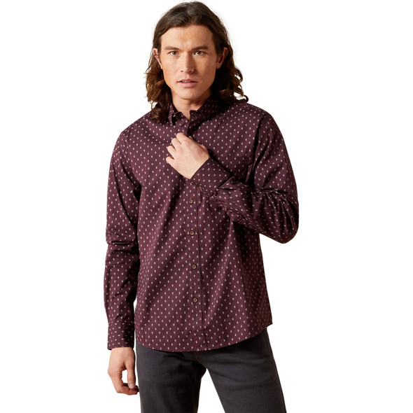 ARIAT MAXIMUS CABERNET MODERN FIT - MENS SHIRT  - 10065766