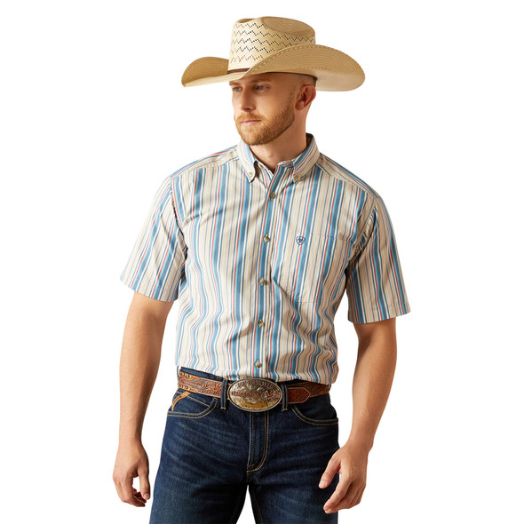 ARIAT PRO SHAUN CLASSIC KHAKI PRINT - MENS SHIRT  - 10058942