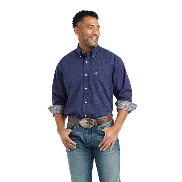ARIAT WF IZIK CLASSIC MIDNIGHT PRINT - MENS SHIRT  - 10042320