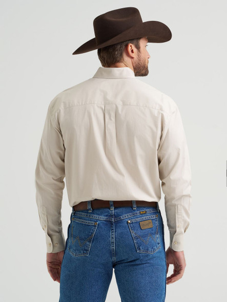 WRANGLER GEORGE STRAIT PALE STONE - MENS SHIRT  - 112369608