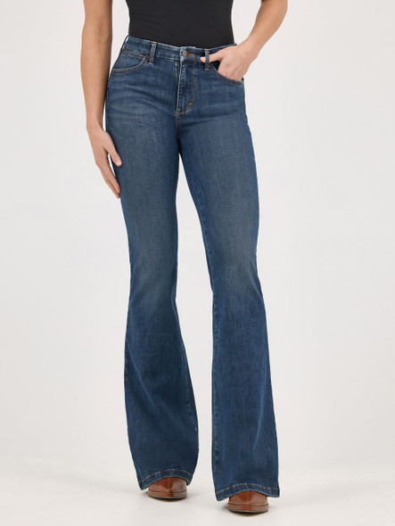 WRANGLER BESPOKE HIGHRISE FLARE- RAELYN - LADIES JEANS  - 112371950