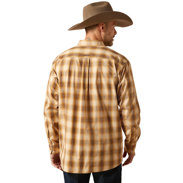 ARIAT PRO SERIES MUSTARD TIGER PLAID - MENS SHIRT  - 10065773