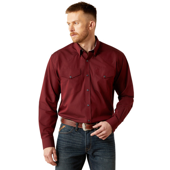 ARIAT WRINKLE FREE PINPOINT OXFORD - MENS SHIRT  - 10065914
