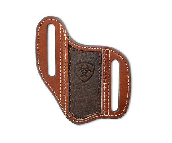 ARIAT EMBOSSED SHIELD BROWN SHEATH - ACC KNIVE SHEATH  - A1803402
