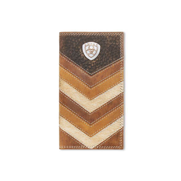 ARIAT RODEO CHEVRON PATCHWORK TAN - ACCESSORIES WALLET  - A3563697