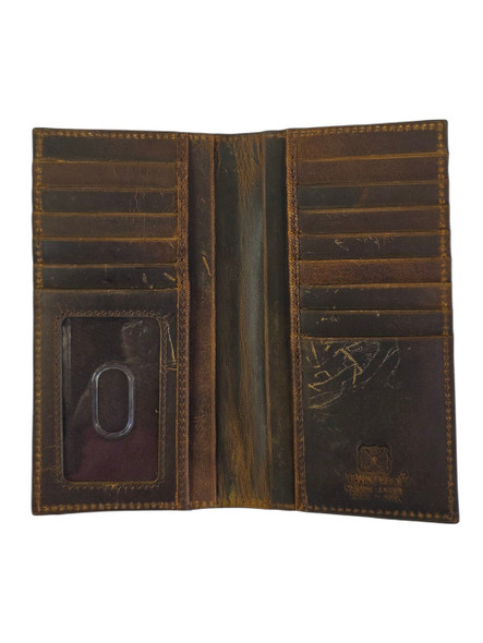 TWISTED X RODEO BROWN WHITE X EMBROID - ACCESSORIES WALLET  - XRC-29