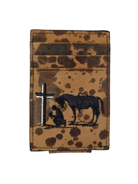 TWISTED X MONEY CLIP PRAYING COWBOY - ACCESSORIES WALLET  - XRFP-6