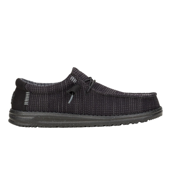 HEY DUDE WALLY STRETCH SOX BLACK - FOOTWEAR MEN'S  - 41898-060
