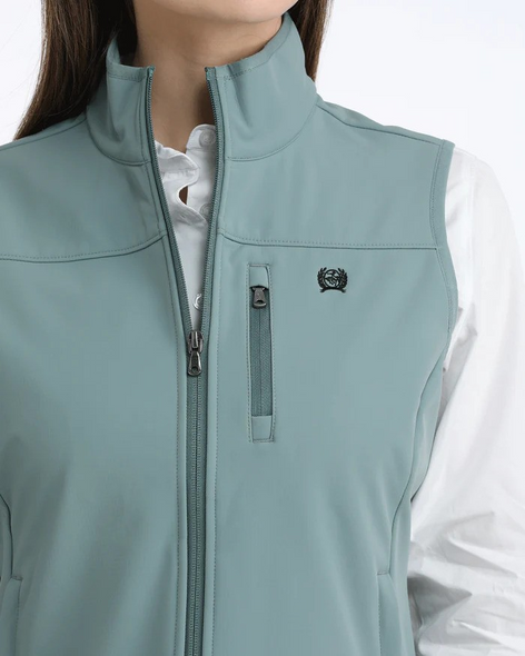 CINCH GREEN WINDPROOF SOFTSHELL - LADIES VESTS  - MAV9922002