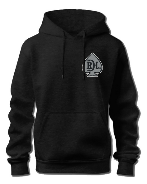 RED DIRT HOLD 'EM BLACK HOODIE - MENS HOODIE  - RDHC-T-187