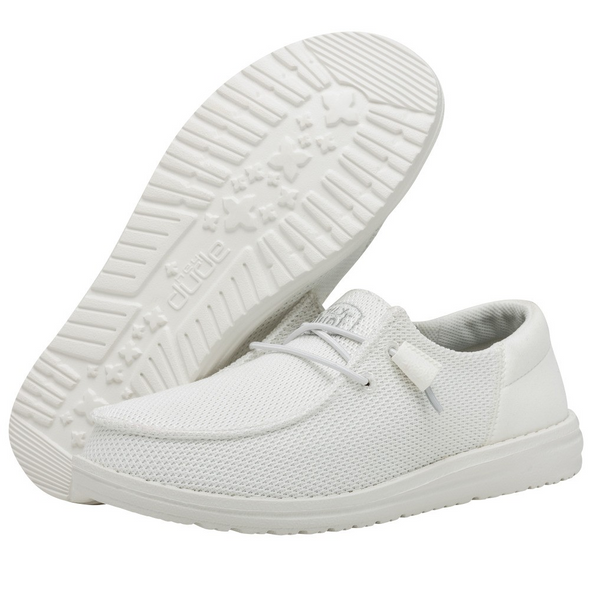 HEY DUDE WENDY FUNK MONO WHITE - FOOTWEAR LADIES  - 40065-100