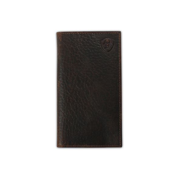 ARIAT RODEO WALLET SHIELD LOGO BROWN - ACCESSORIES WALLET  - A3547402