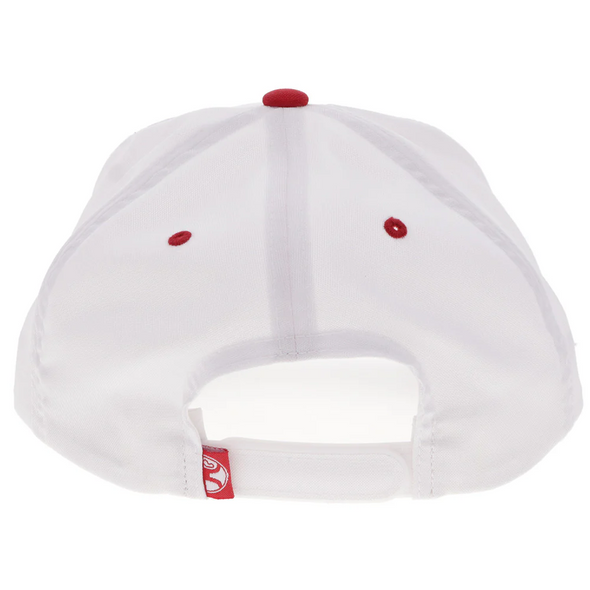 HOOEY BAD COMPANY WHITE/RED - HATS CAP  - BC001T-WH