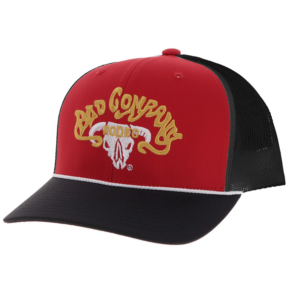 HOOEY BAD COMPANY RED BLACK - HATS CAP  - BC004T-RDBK
