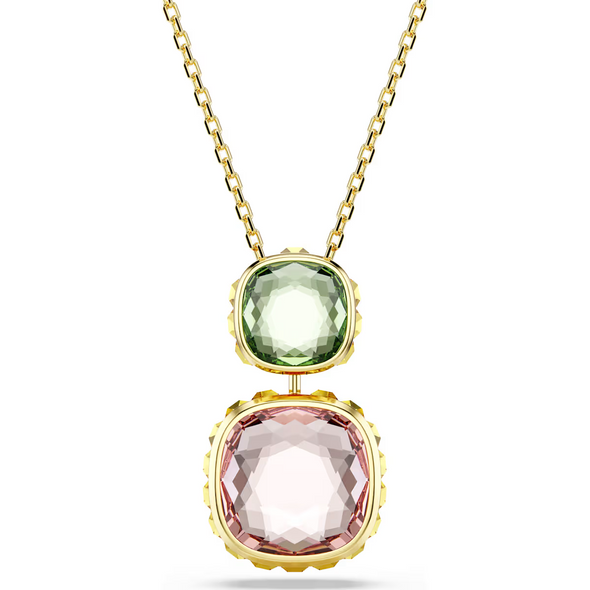 SWAROVSKI CHROMA PENDANT CUSHION GOLD - ACCESSORIES JEWELRY NECKLACE - 5692496