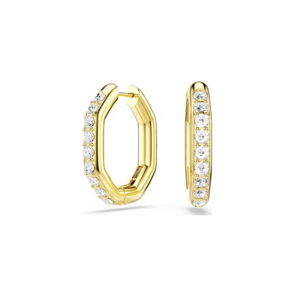 SWAROVSKI DEXTERA HOOP WHITE GOLD - ACCESSORIES JEWELRY EARRINGS - 5734467