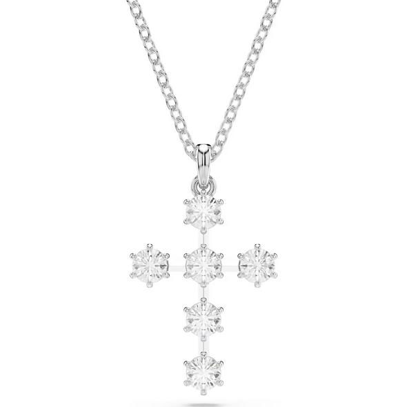 SWAROVSKI INSIGNE PENDANT CROSS WHITE - ACCESSORIES JEWELRY NECKLACE - 5675576