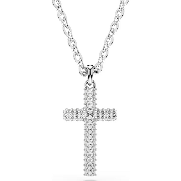 SWAROVSKI INSIGNE PAVE CROSS WHITE - ACCESSORIES JEWELRY NECKLACE - 5675577