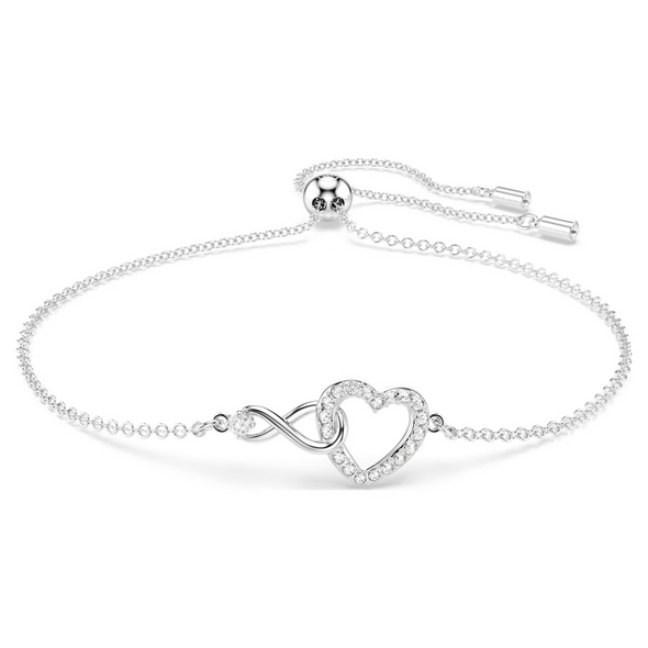 SWAROVSKI HYPERBOLA INFINITY/HEART WHITE - ACCESSORIES JEWELRY BRACELET - 5524421